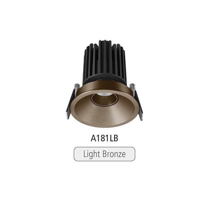 Titan Downlight Tilt 8W 3k 75mm Cut Out Dim Light Bronze ICF