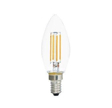 Lamp LED Candle 4w E14 2700k Clear Glass / Diffuser Dim