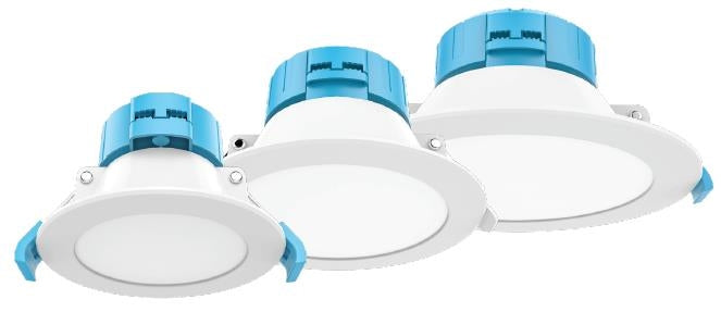 Mars Downlight Fixed 9W 110mm IC-F IP44 Tricolour Dim White