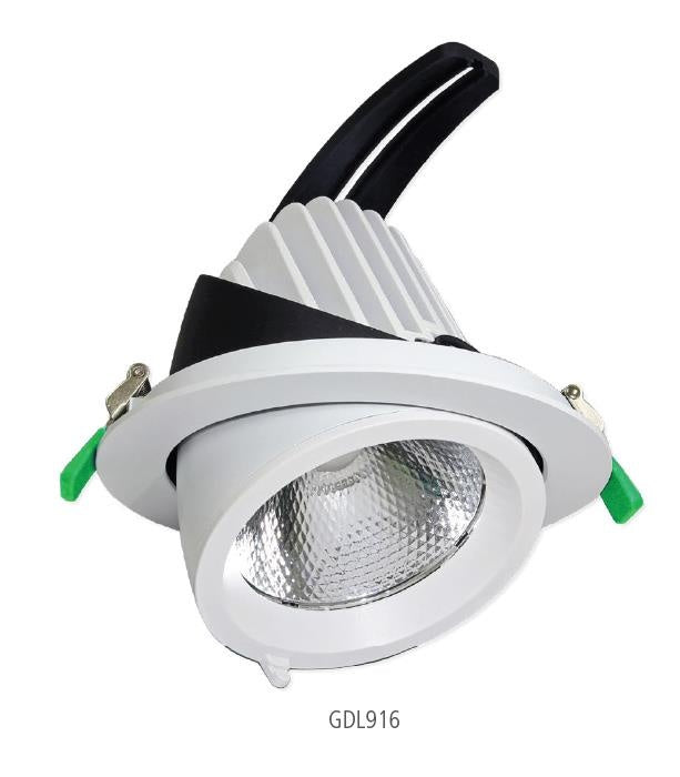 Carmel Downlight Gimble 33W 145mm IC-F IP20 3000K Dim White
