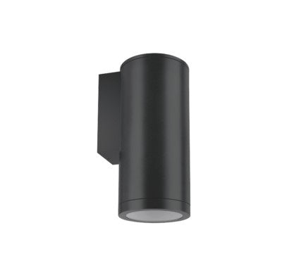 Halko II Round Wall Light 15w IP65 3k Non Dim Black