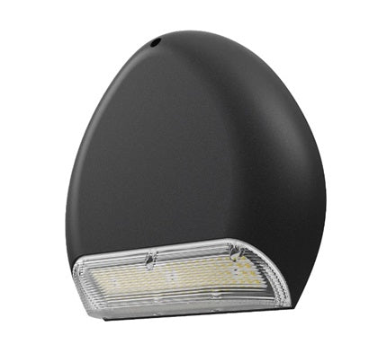 Eclipse Wall Light Watt Select IP66 Daylight Sensor Black