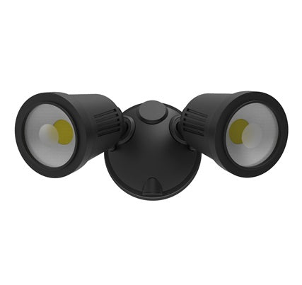 Stargem IV Security Light PIR 12w Tri-Colour IP54 Black