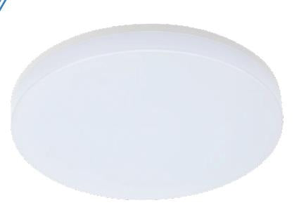 Glasgow Slim Oyster Round 18W CCT 280mm Non Dim IP54 White