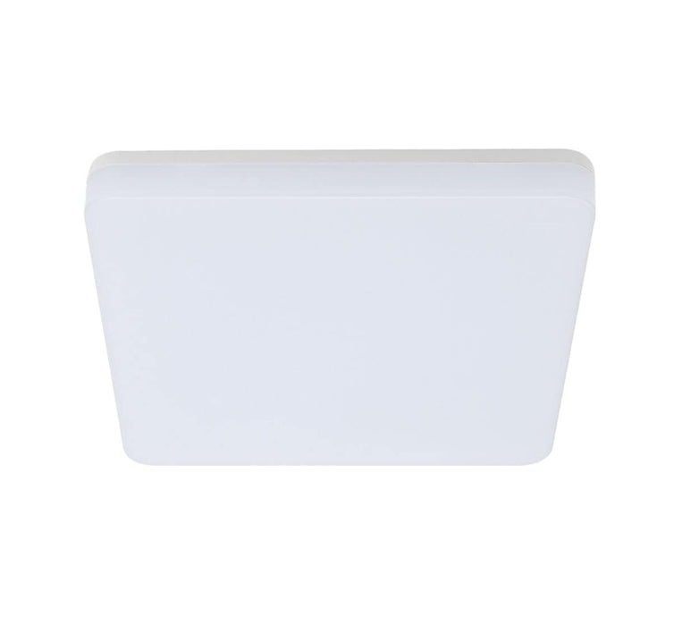 Glasgow Slim Oyster Square 24w CCT 330mm Non Dim IP54 White