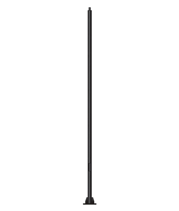 Light Pole 121mm x 6m Black Q355 Steel Pre-mount Accessories