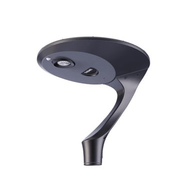 Themis LED Solar Post Top Light Black