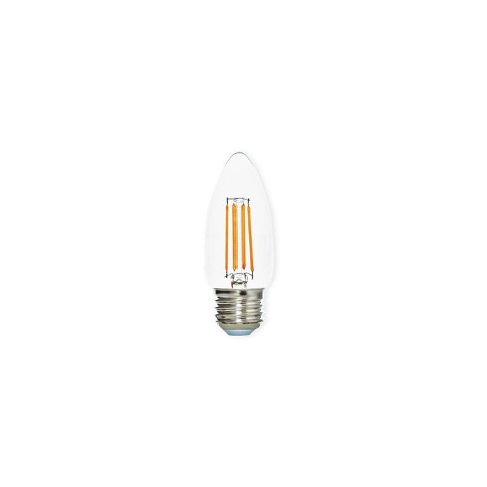 Lamp LED Candle 4W E27 2700K Clear Glass / Diffuser Dim