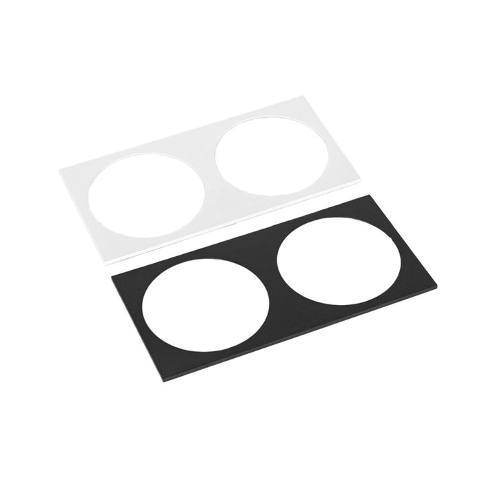 Titan Twin Square Adaptor Plates Black