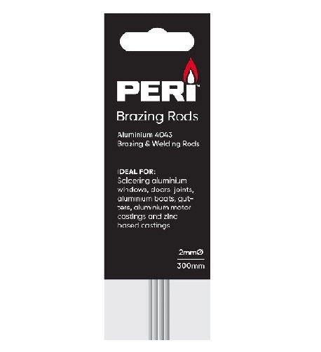 Peri Brazing Rods Aluminium  4pk PABR
