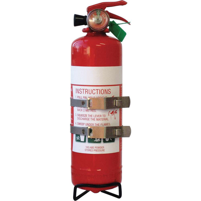 Orca Fire Extinguisher 1kg ABE Dry Powder with Vehicle Bkt