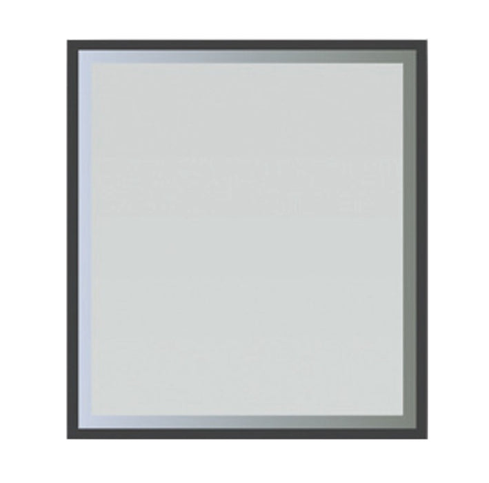 Broadway Mirror 600mm LED Lighting & Demister Black Frame
