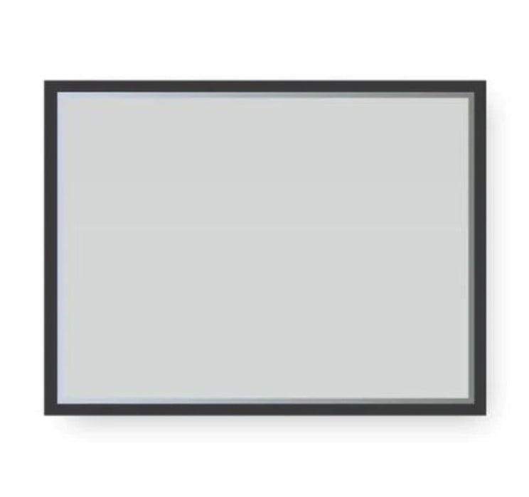 Broadway Mirror 900mm LED Lighting & Demister Black Frame