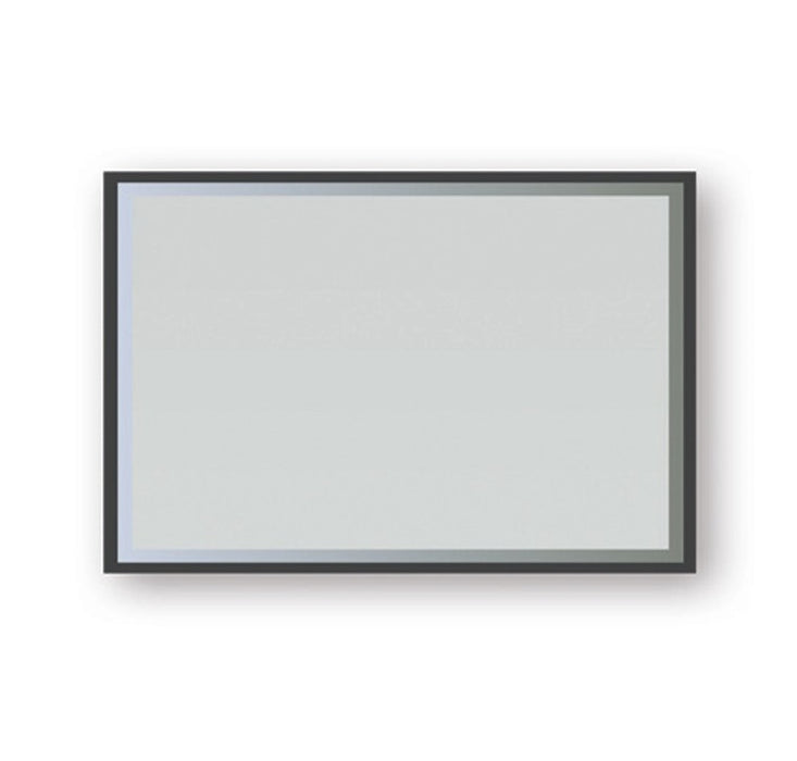 Broadway Mirror 1200mm LED Lighting & Demister Black Frame