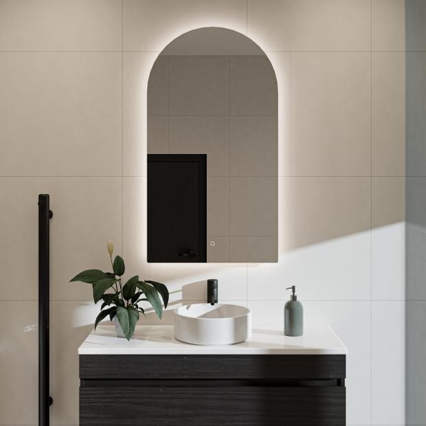 Ambience Mirror Arch Backlit LED & Demister 600W 1000H