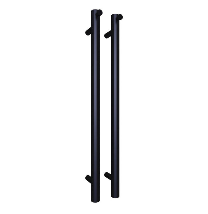 Polo Vertical Heated Towel Rail 40W Gunmetal 1100mm