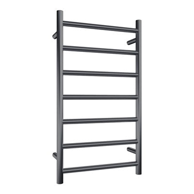 Heated Towel Rail 7Bar Round Gun Metal 800 x 450mm