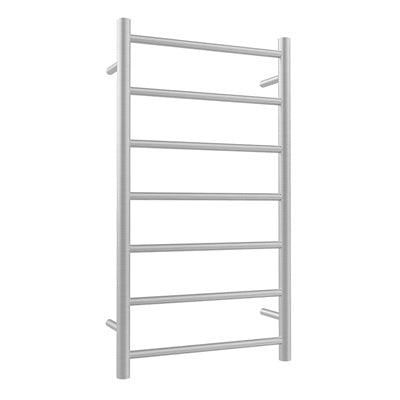 Heated Towel Rail 7Bar Round Nickel 800 x 450mm