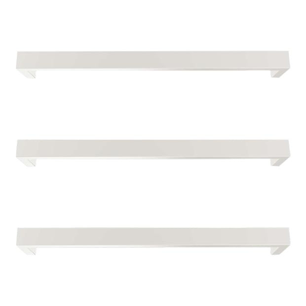 Largo Heated Towel Rail 1Bar 23W Square Matte White 632