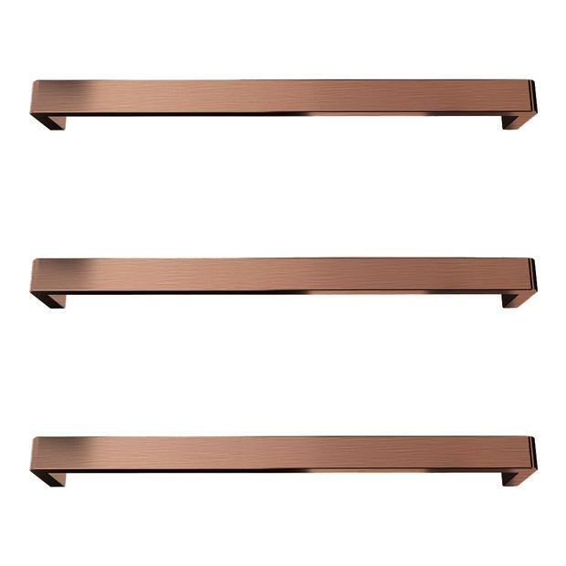 Vera Rounded Edge Heated Towel Bar Brushed Copper 23W 632