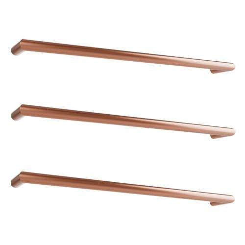 Toro Rounded Edge Heated Towel Bar Brushed Copper 18W 632