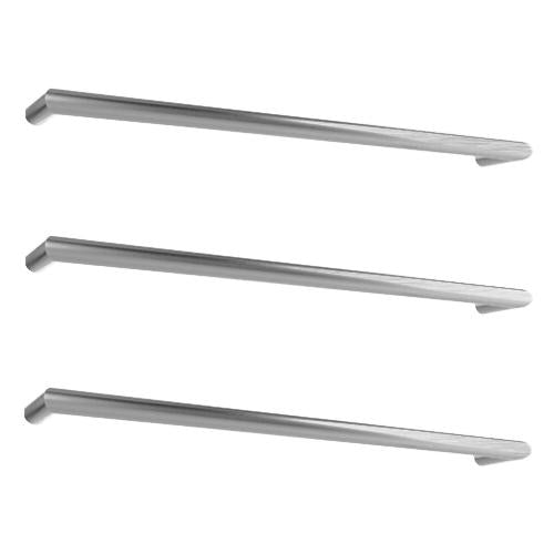 Toro Rounded Edge Heated Towel Bar Brushed Nickel 23W 832