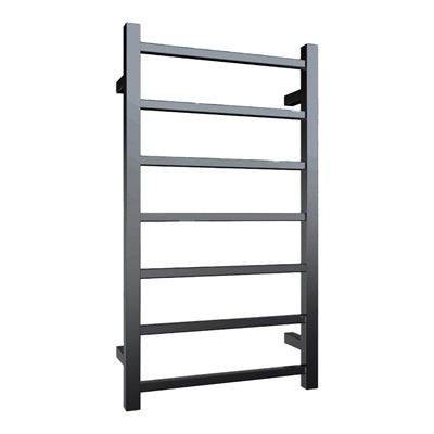 Heated Towel Rail 7Bar 65W Square Gun Metal 800 x 450mm
