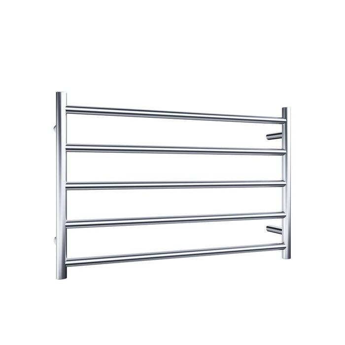 Heated Towel Rail 5Bar 70W Round S/Steel 530 x 800mm