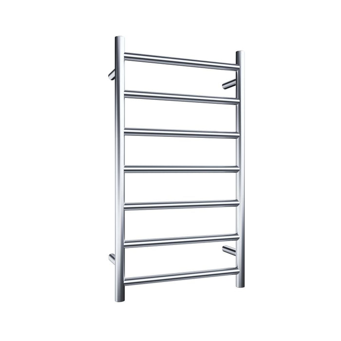 Heated Towel Rail 7Bar 60W Round S/Steel 800 x 450mm