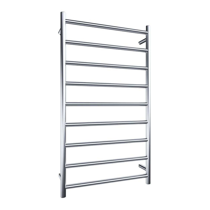 Heated Towel Rail 9Bar 98W Round S/Steel 1060 x 600mm