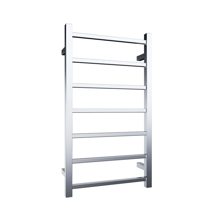 Heated Towel Rail 7Bar 65W Square S/Steel 800 x 450mm