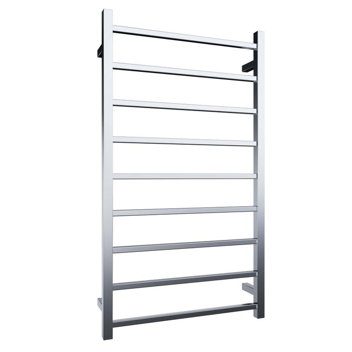 Heated Towel Rail 9Bar 107W Square S/Steel 1060 x 600mm