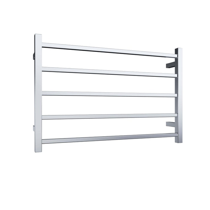 Heated Towel Rail 5Bar 76W Square S/Steel 530 x 800mm