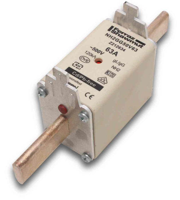 Blade Fuse Link NH2 63A 500V Din2