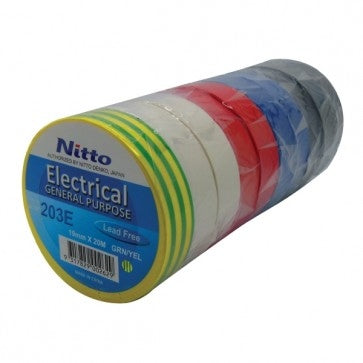 Tape 203 PVC Insulation Rainbow Pack (20m)