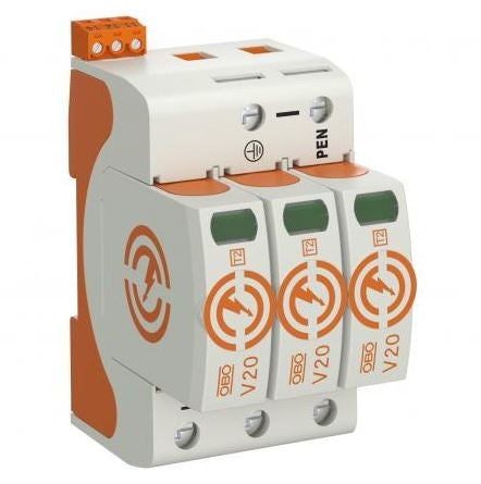 Voltage Surge Arrestor 3Pole Remote Signal Type 2 120kA 280V