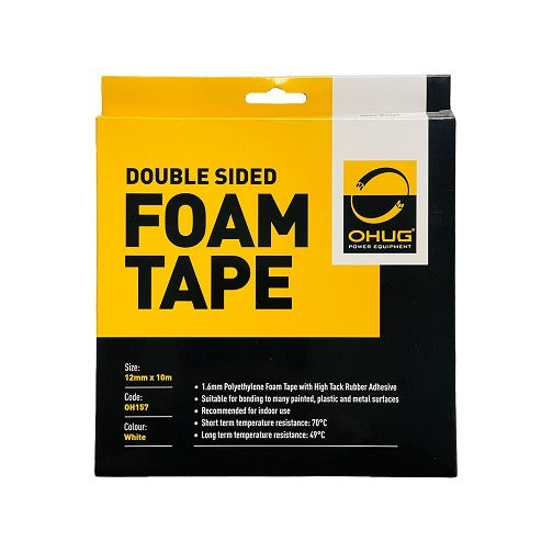Tape Foam 12mm Double Coated Polyethylene 10m