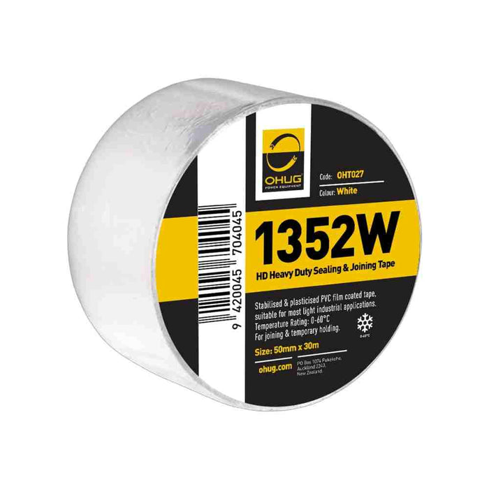Tape 50mm PVC 1352W White (30m)
