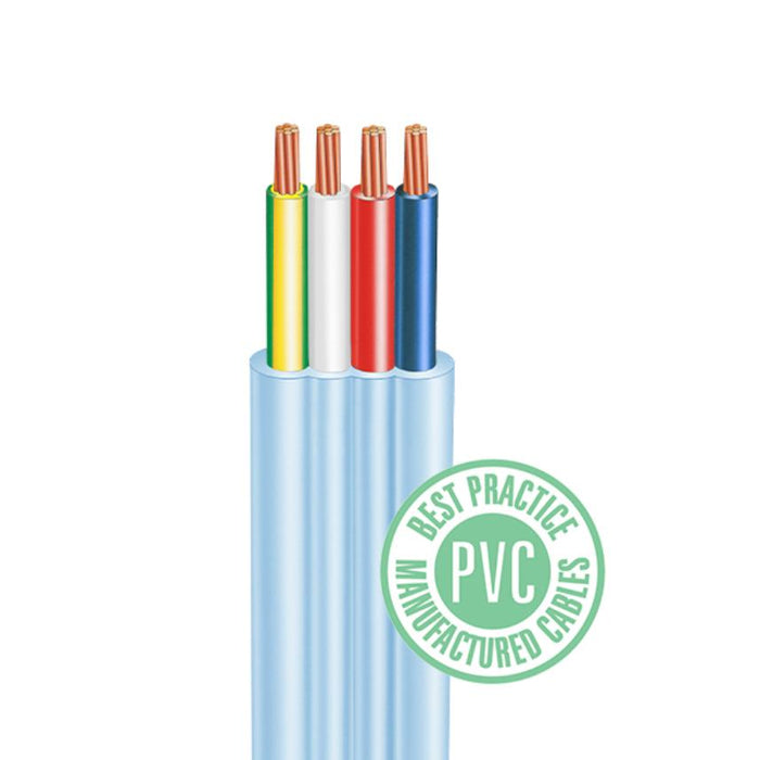 Cable 2.5mm 3c + Earth Flat TPS 500m Drum)