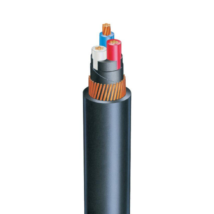 Cable 4mm 4c Cu PVC Neutral Screen Black 3.2mm Sheath