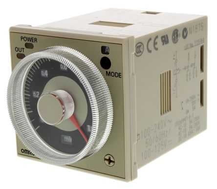 H3CR-A8 Timer 4Mode .05s-300hr 2C/O Timed 100-240V AC/DC