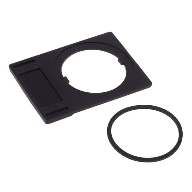 A22N Legend Plate Small Frame Black Blank Insert