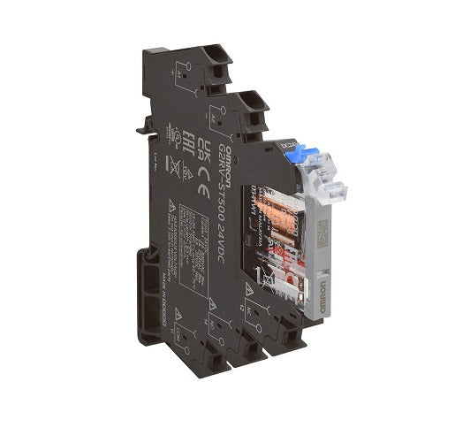 G2RV-ST500 Slimline Relay 1Pole C/O 24V AC/DC Clamp