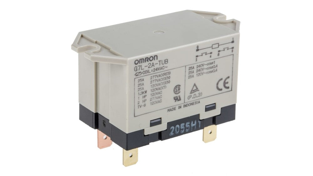 G7L-2A-TUBJ Power Relay 2Pole N/O 25A 200-240VAC