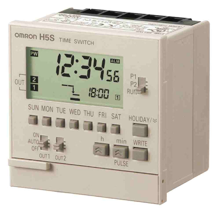 H5S-WFB2 Time Switch 7Day 2Channel 240VAC Surface Mnt