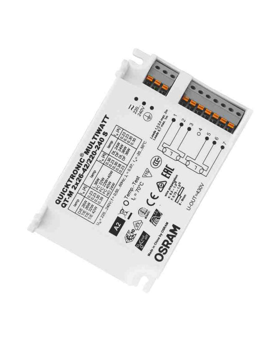 Ballast QT-M 2x 26/42W S 220-240V Multiwatt