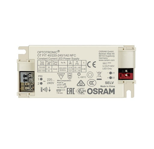 Driver OT FIT 40W 220-240/1A0 NFC (Set Current Clamp Xtra)