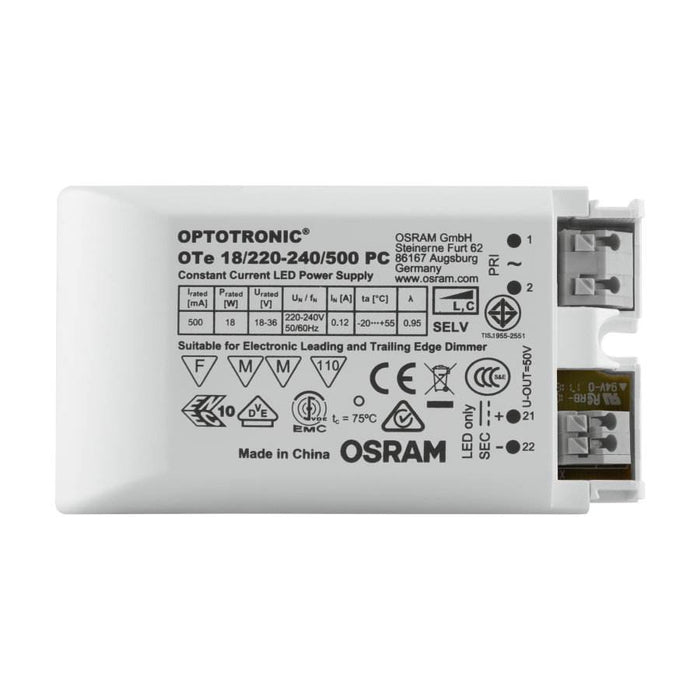 Driver OTE CC 18W 350mA 240V Phase Cut Dim