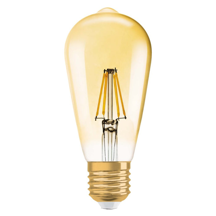 Lamp LED 1906 Vintage Filament Edison 7W 825 E27 Dim Gold