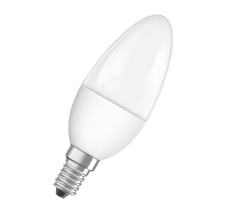 Lamp LED Value Classic B40 Candle 4.9W 827 E14 SES Frosted